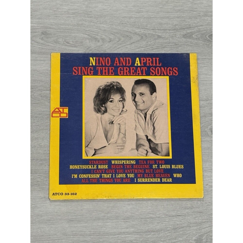 Nino And April Sing The Great Songs - ATCO Records (1964) 12" Vinyl LP